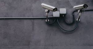 two-gray-bullet-security-cameras