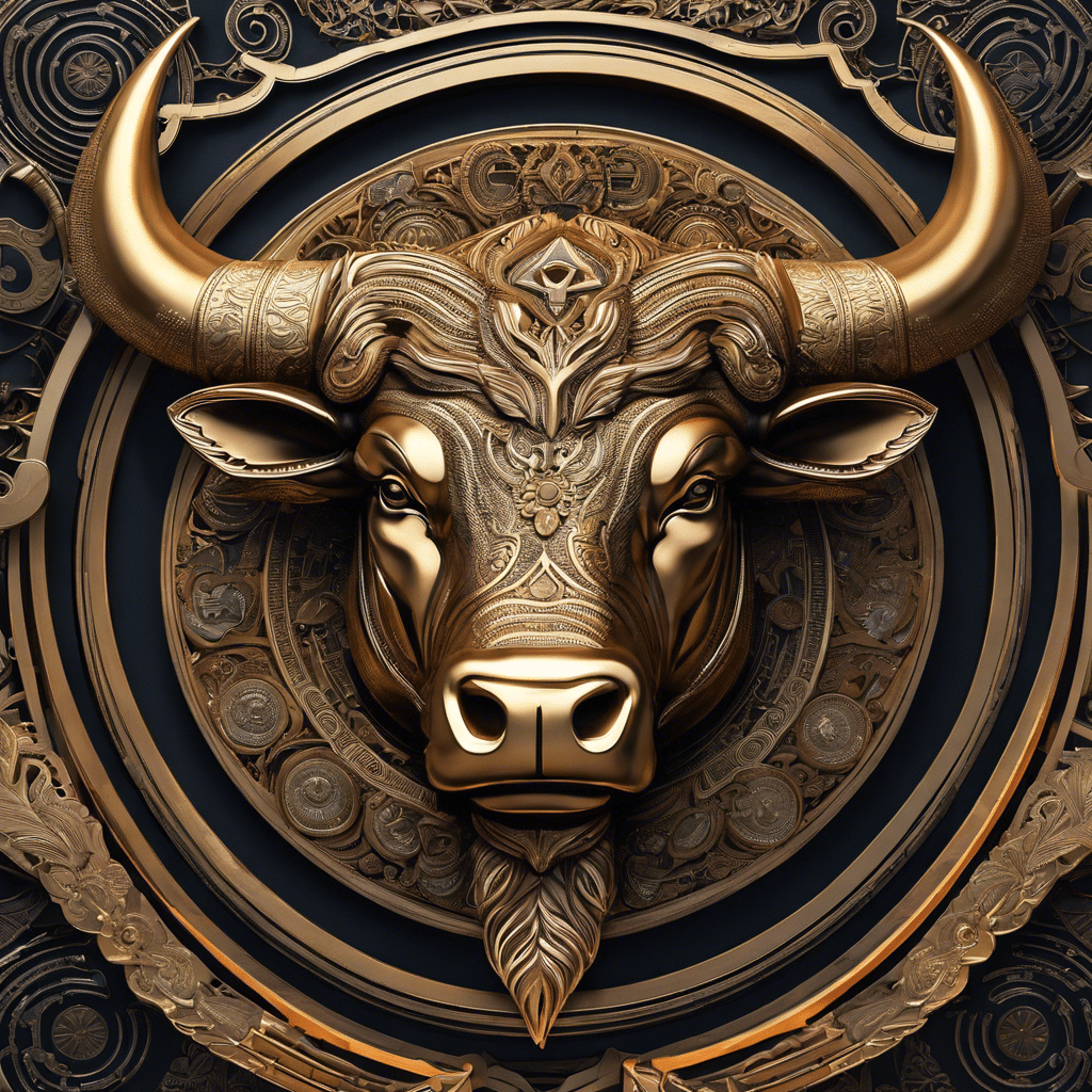 An image showcasing a fierce bull charging forward, its muscular body and sharp horns depicted with intricate details, symbolizing the predicted explosive surge of Bitcoin's price, coinciding with the SEC's approval